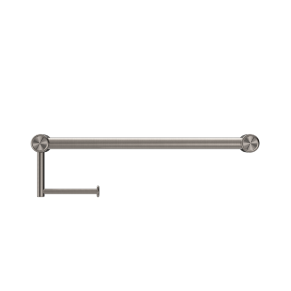 CALIBRE MECCA 25MM TOILET ROLL RAIL 300MM BRUSHED NICKEL
