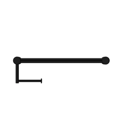 Calibre Mecca 25mm Toilet Roll Rail 300mm Matte Black - NRCR2512AMB