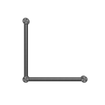 Calibre Mecca 32mm Ambulant Toilet Grab Rail 90 Degree 450x450mm Gun Metal - NRCR3290AGM