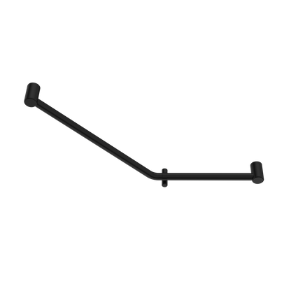 Calibre Mecca 32mm AS1428.1 Ambulant 45 Degree Bent Tube Grab Rail 450x650mm Matte Black - NRCR3245DMB