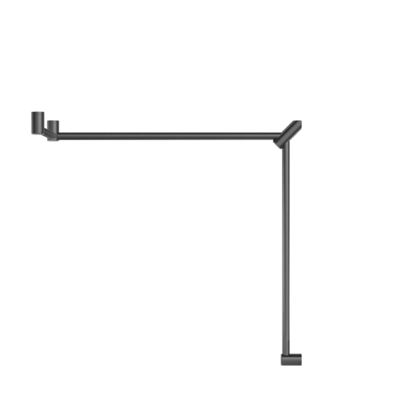 Calibre Mecca 32mm DDA Toilet Grab Rail Set 90 Degree Continuous 600x1065x1025mm - NRCR3290cGM