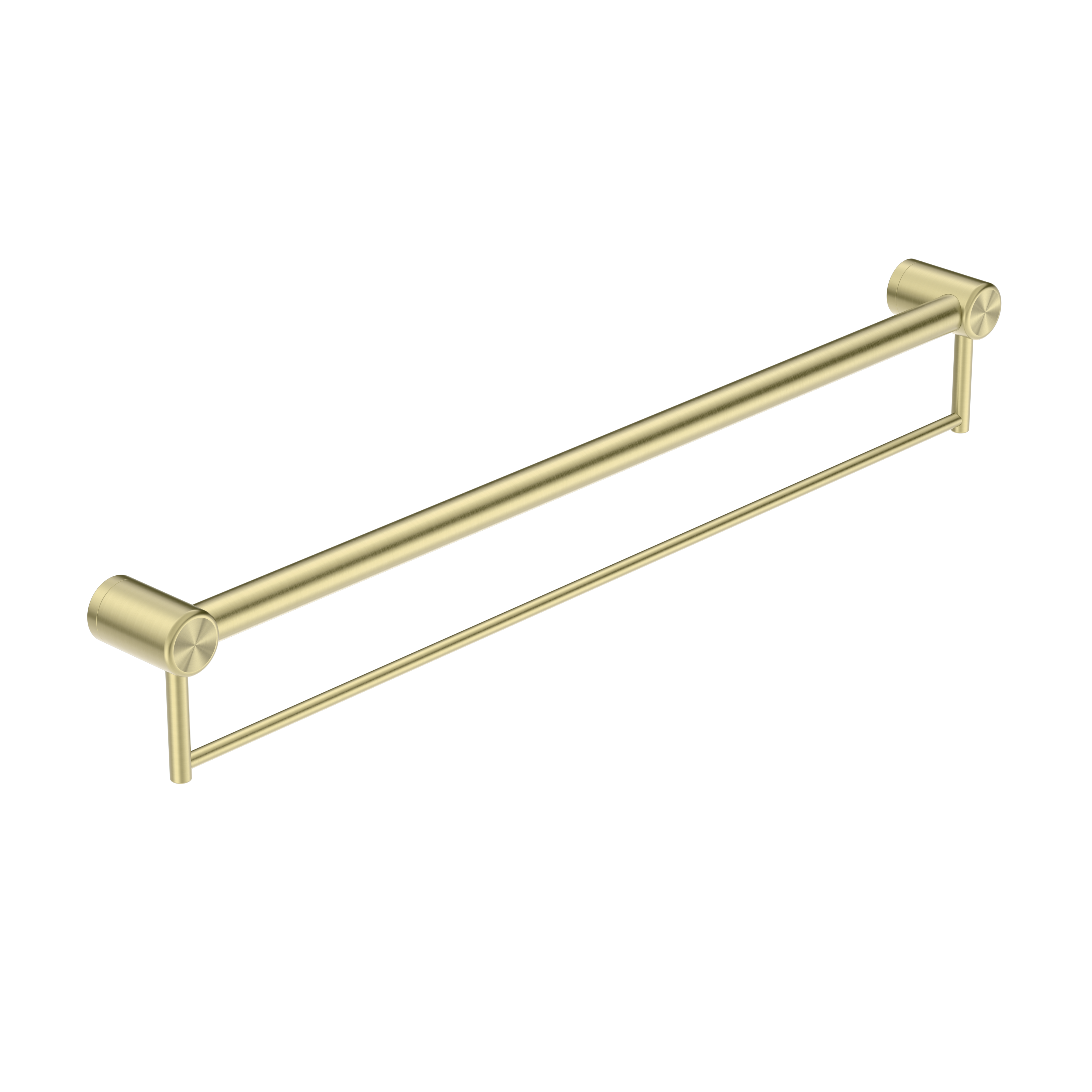 CALIBRE MECCA 32MM GRAB RAIL WITH TOWEL HOLDER 900MM BRUSHED GOLD
