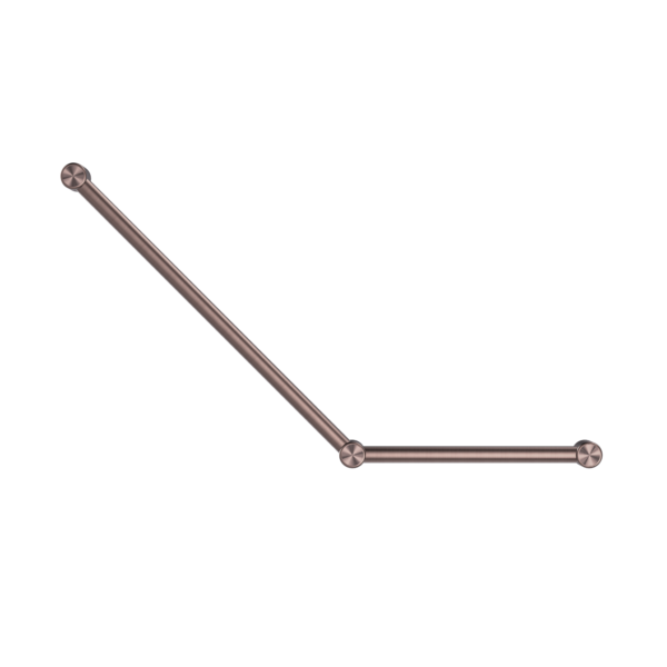 Calibre Mecca 32mm Toilet Grab Rail 45 Degree 750x450mm Brushed Bronze - NRCR3245ABZ