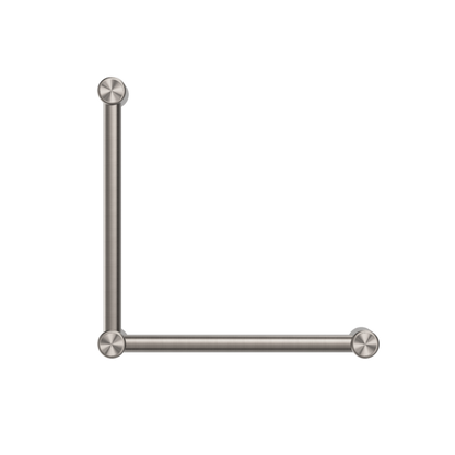Calibre Mecca 32mm Toilet Grab Rail 90 Degree 450x450mm Brushed Nickel - NRCR3290ABN