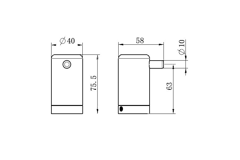 Calibre Mecca Pin Robe Wall Hook Matte Black - NRCR2582MB