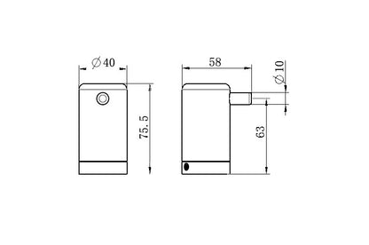 Calibre Mecca Pin Robe Wall Hook Chrome - NRCR2582CH