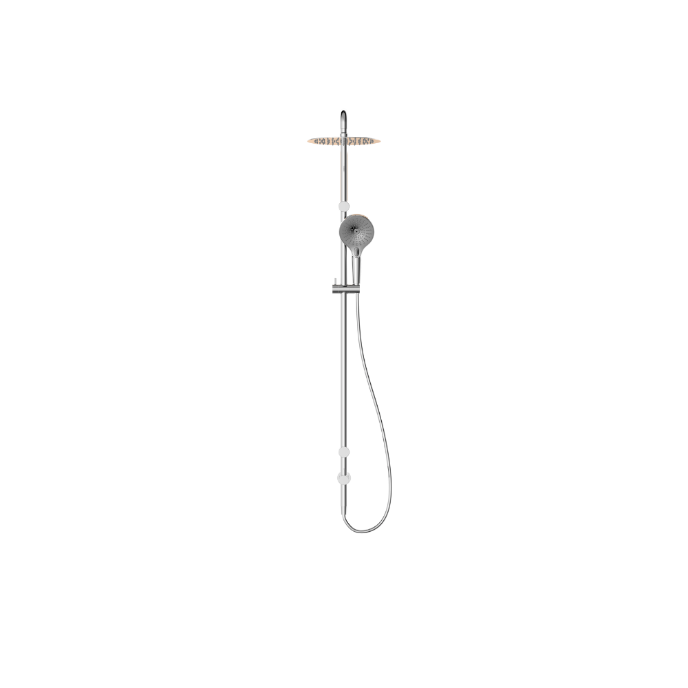 Calibre Mecca 25mm Grab Rail 900mm Twin Shower Set Chrome (Stock arriving early November) - NRCS007CH