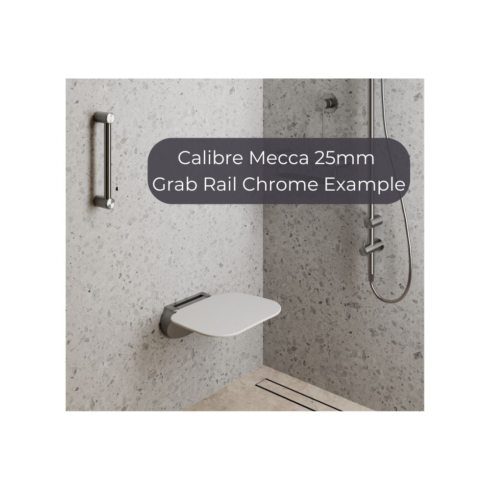 Calibre Mecca 25mm Grab Rail 300mm Brushed Gold - NRCR2512BG