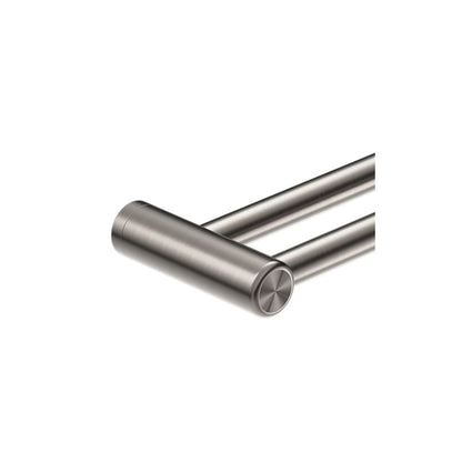 Calibre Mecca 25mm Grab Rail Make Your Own Double Towel Bracket Left Brushed Nickel (Available Early January) - NR5390421BN
