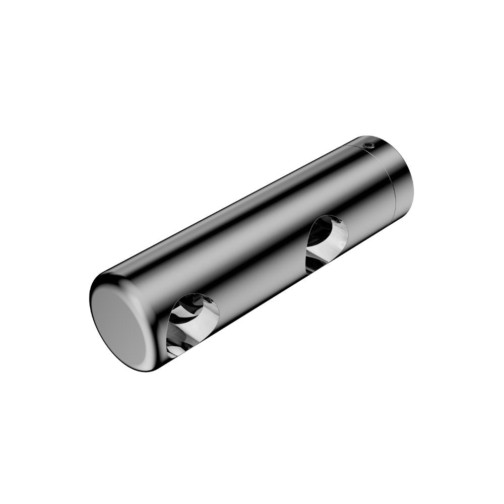 Calibre Mecca 25mm Grab Rail Make Your Own Double Towel Bracket Left Chrome (Available Early January) - NR5390421CH