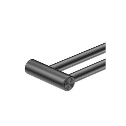 Calibre Mecca 25mm Grab Rail Make Your Own Double Towel Bracket Left Gun Metal (Available Early January) - NR5390421GM