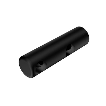 Calibre Mecca 25mm Grab Rail Make Your Own Double Towel Bracket Left Matte Black (Available Early January) - NR5390421MB