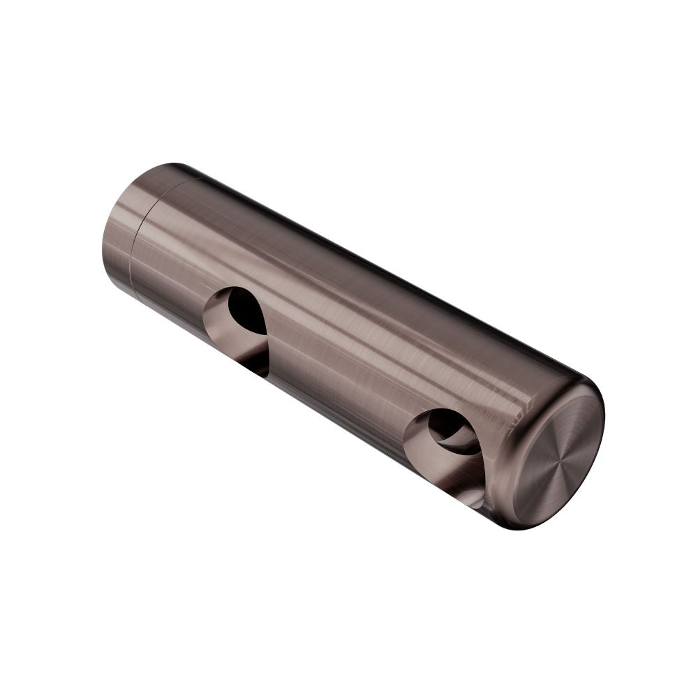 Calibre Mecca 25mm Grab Rail Make Your Own Double Towel Bracket Right Brushed Bronze (Available Early January) - NR5390422BZ