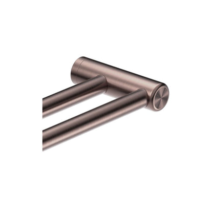 Calibre Mecca 25mm Grab Rail Make Your Own Double Towel Bracket Right Brushed Bronze (Available Early January) - NR5390422BZ