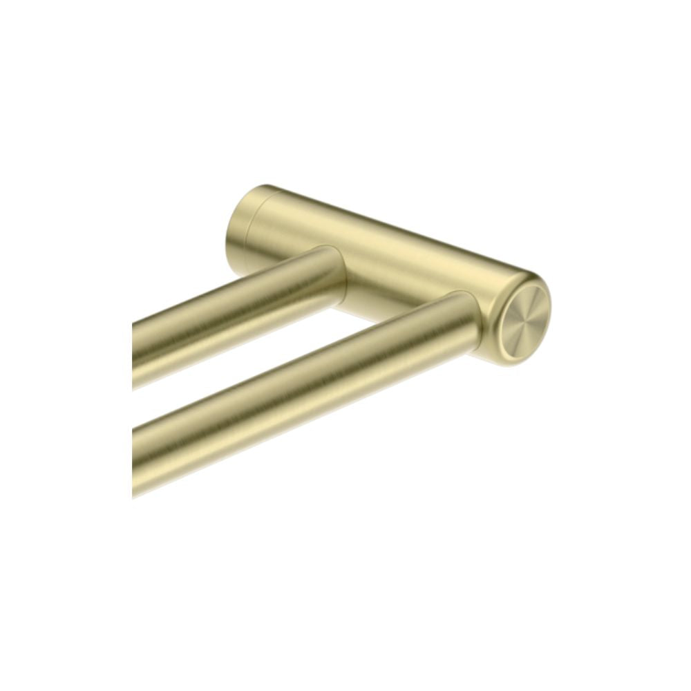 Calibre Mecca 25mm Grab Rail Make Your Own Double Towel Bracket Right Brushed Gold (Available Early January) - NR5390422BG