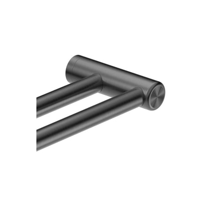 Calibre Mecca 25mm Grab Rail Make Your Own Double Towel Bracket Right Gun Metal (Available Early January) - NR5390422GM