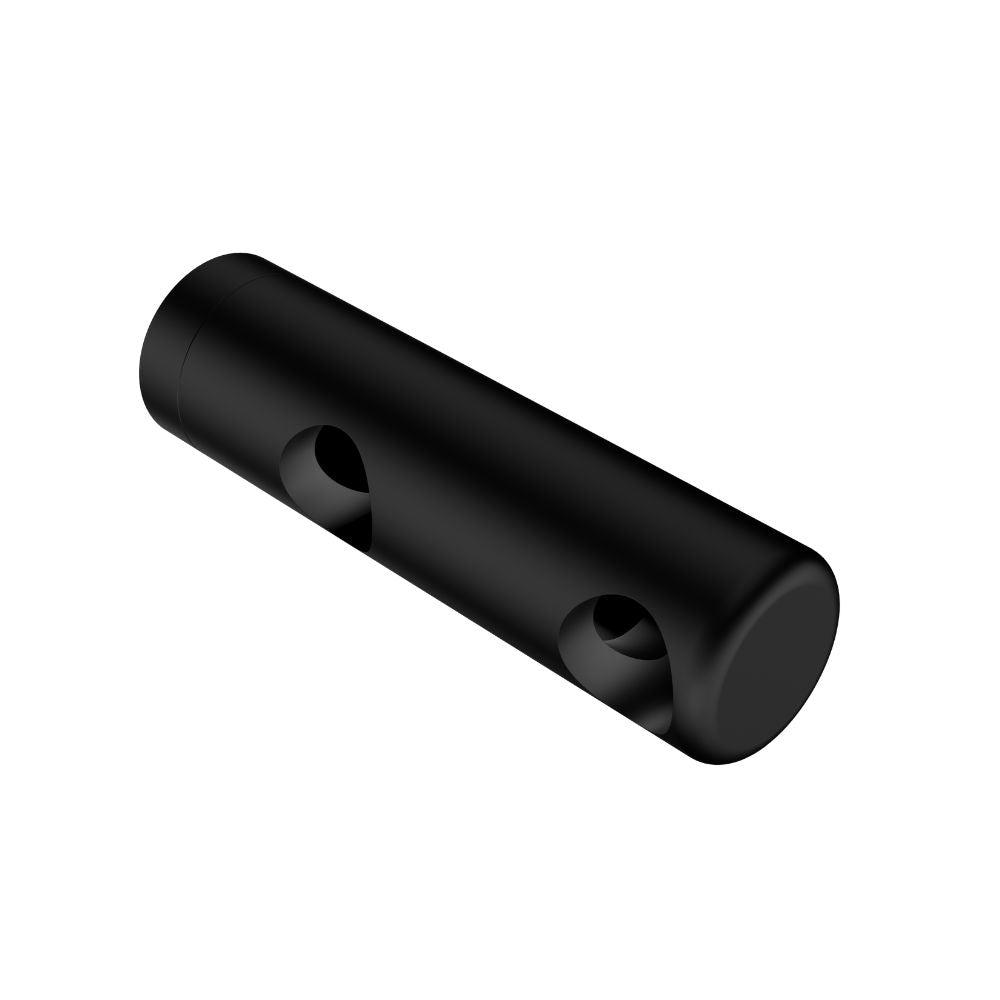 Calibre Mecca 25mm Grab Rail Make Your Own Double Towel Bracket Right Matte Black (Available Early January) - NR5390422MB