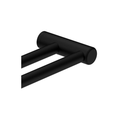 Calibre Mecca 25mm Grab Rail Make Your Own Double Towel Bracket Right Matte Black (Available Early January) - NR5390422MB