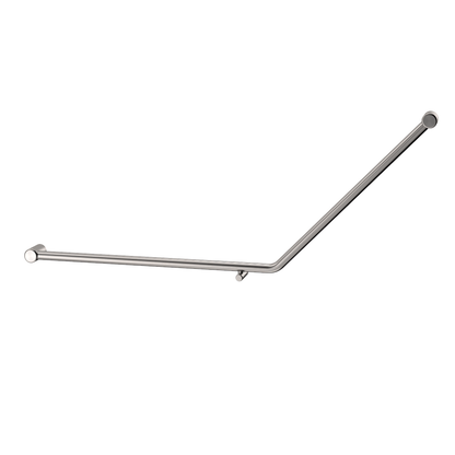 Calibre Mecca 32mm DDA Grab Rails Set 45 Degree Bent Tube 750X900mm Brushed Nickel - NRCR3245GBN