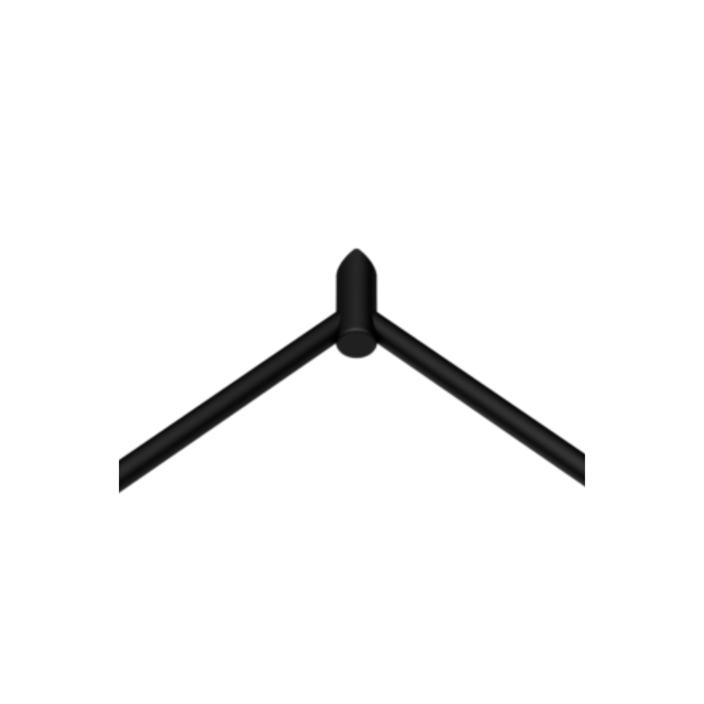 Calibre Mecca 32mm Grab Rail Make Your Own Corner Wrap Bracket Matte Black (Available Early January) - NR5390431MB