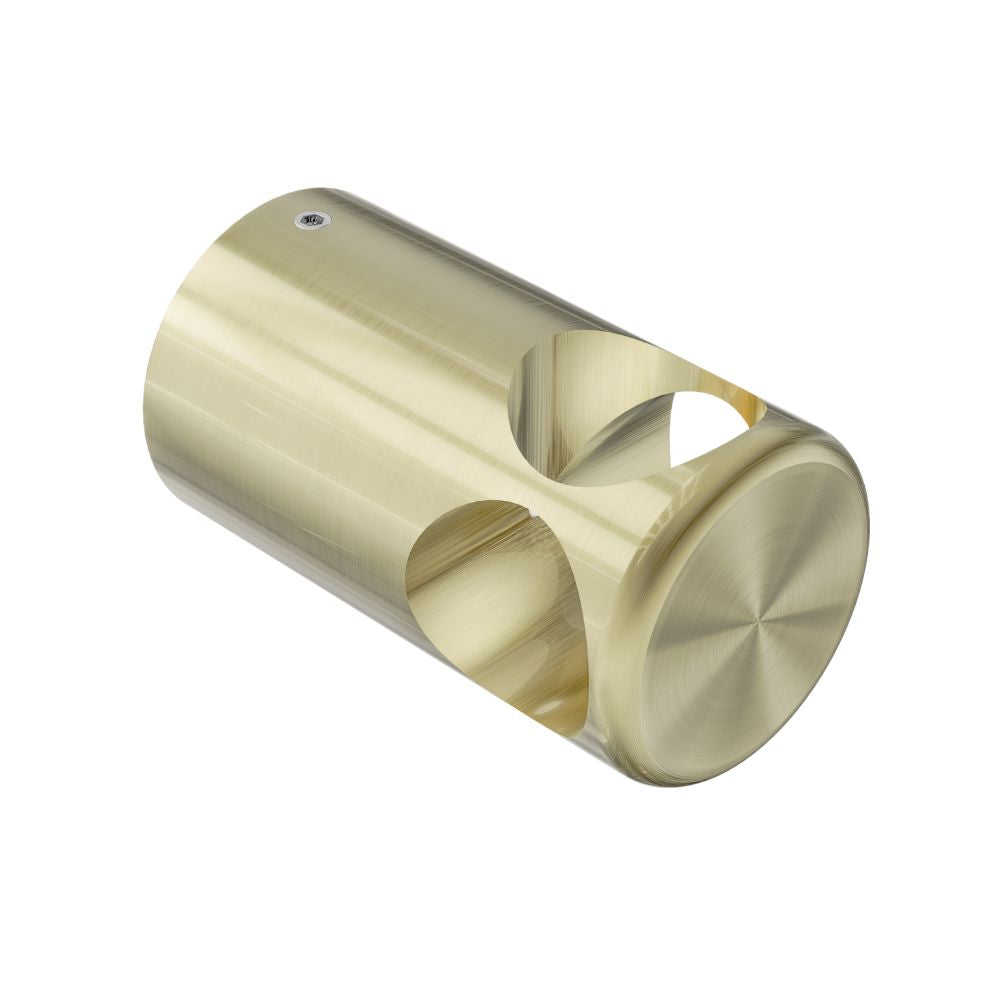 Calibre Mecca 32mm Grab Rail Make Your Own T Bar Bracket Brushed Gold (Available Early January) - NR5390430BG