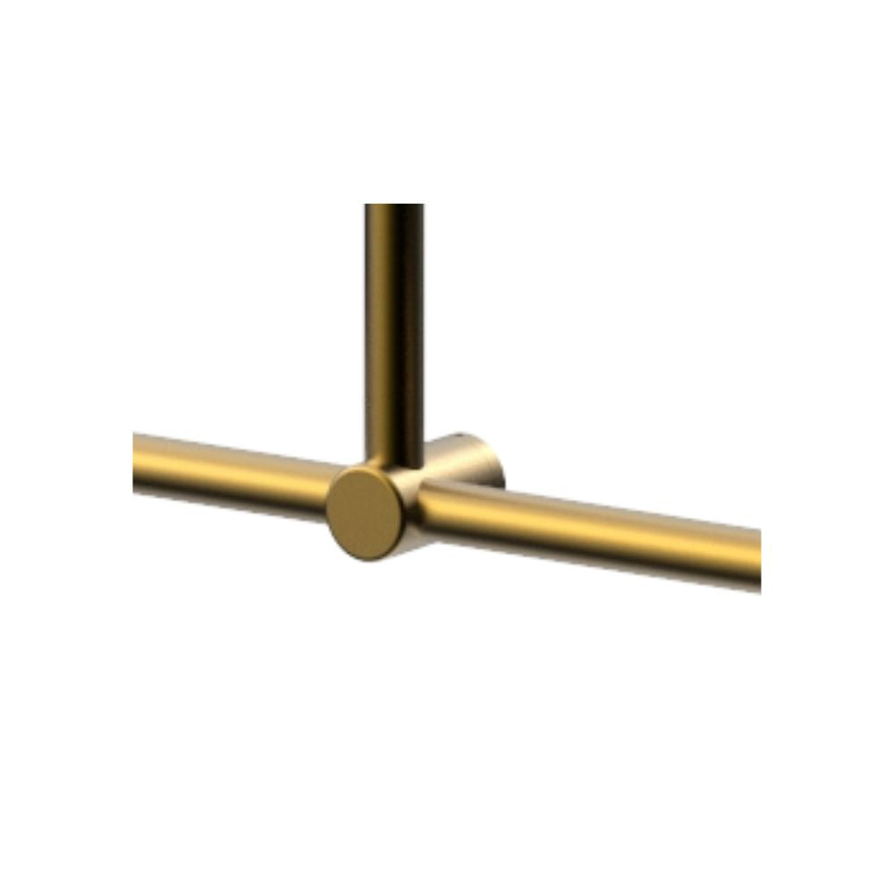 Calibre Mecca 32mm Grab Rail Make Your Own T Bar Bracket Brushed Gold (Available Early January) - NR5390430BG
