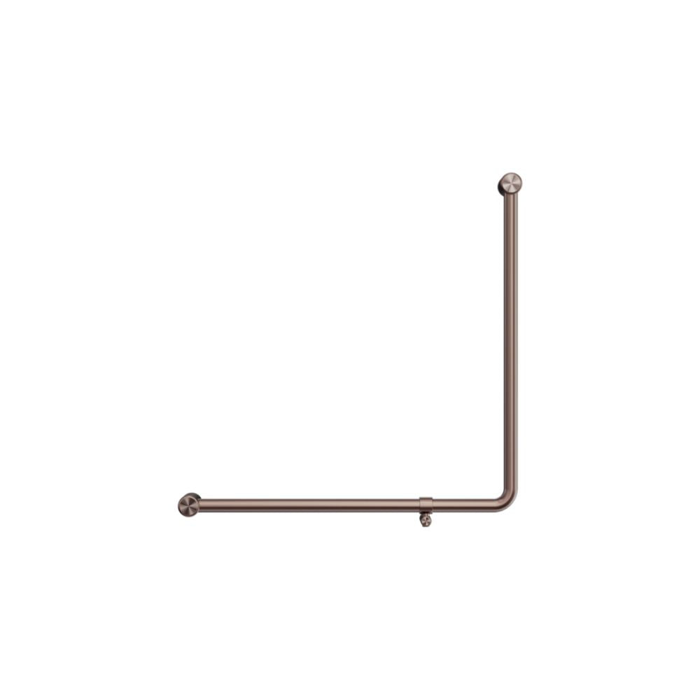 Calibre Mecca 32mm NZ4121 Accessible 90 Degree Grab Rail 750x750mm Brushed Bronze - NRCR3290bBZ