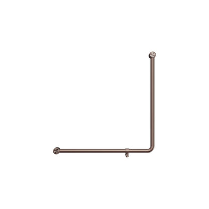 Calibre Mecca 32mm NZ4121 Accessible 90 Degree Grab Rail 750x750mm Brushed Bronze - NRCR3290bBZ