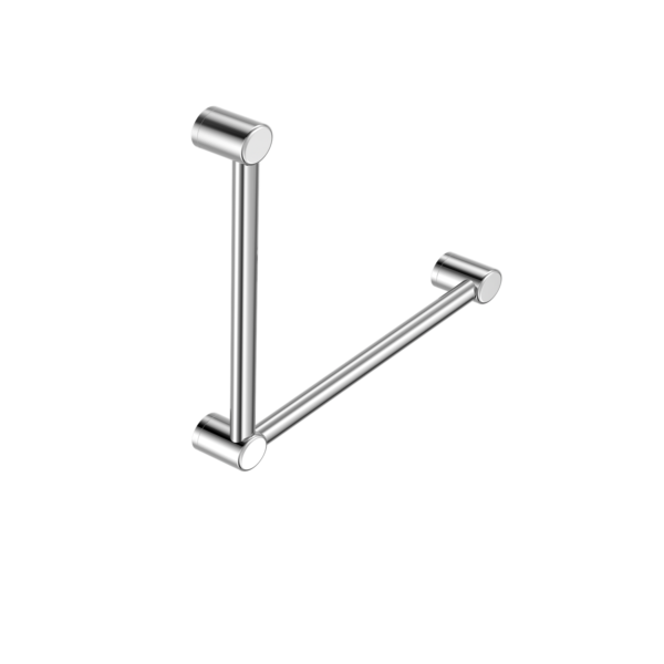 Calibre Mecca 32mm New Zealand Toilet Grab Rail 90 Degree 750x750mm Chrome - R01A7575C