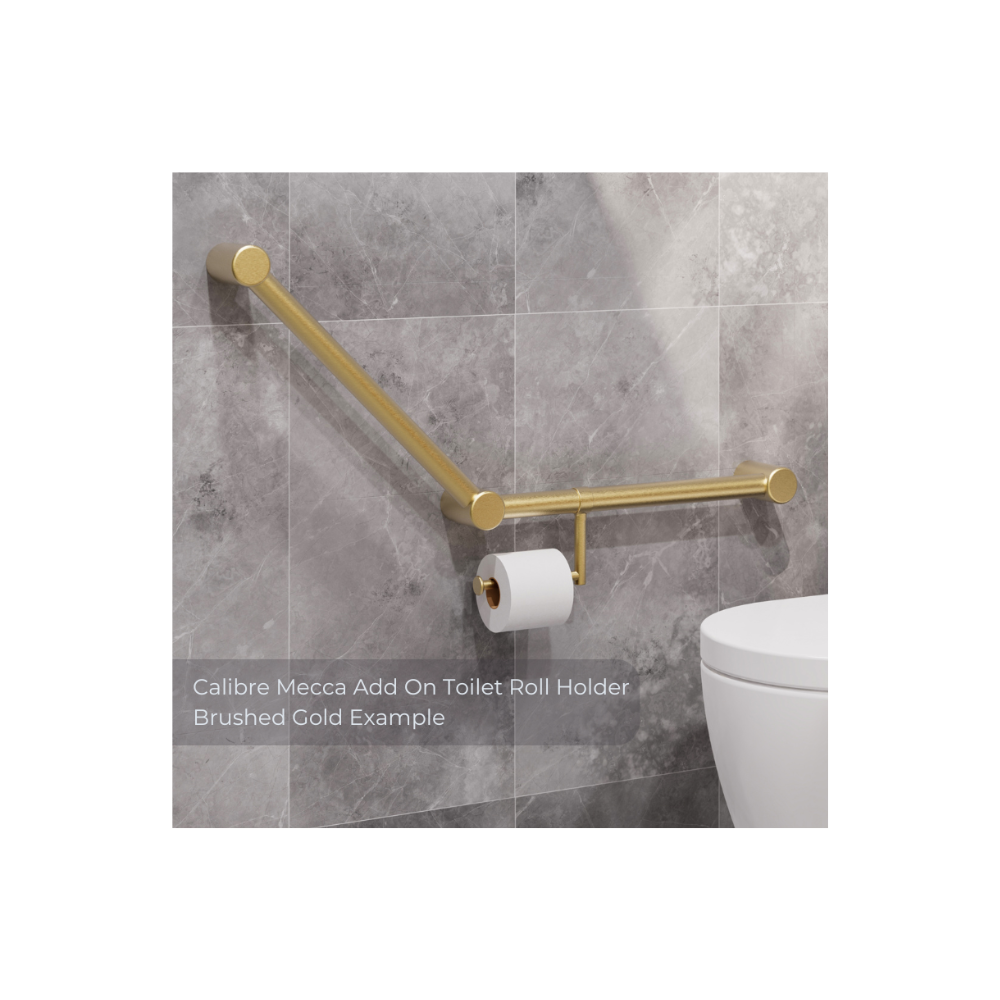 Calibre Mecca Add On Toilet Roll Holder Matte Black - NRCR3286TMB