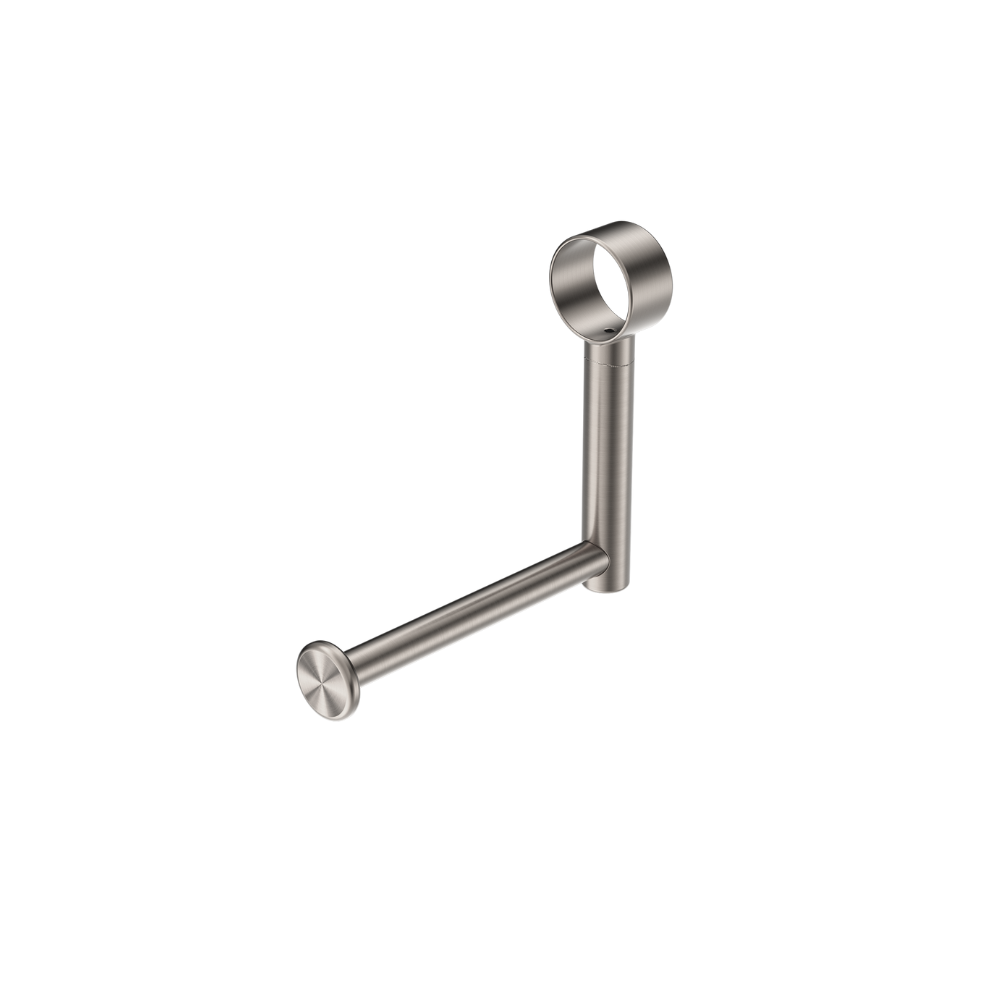 Calibre Mecca Add On Toilet Roll Holder Brushed Nickel - NRCR3286TBN