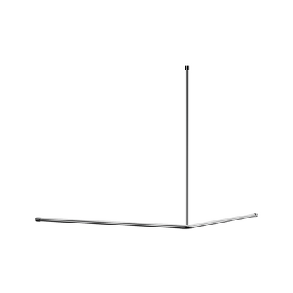 Calibre Mecca Curtain Rail 1200x1200mm 90 Degree Chrome - NRCR0006CH