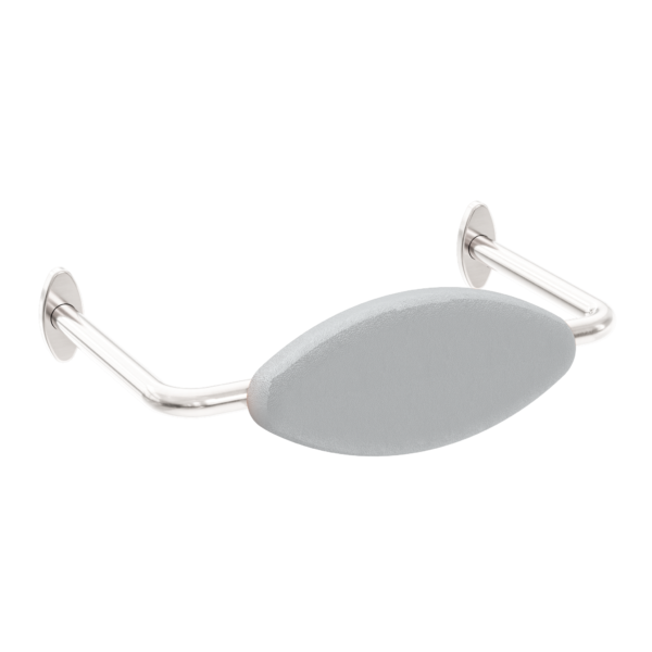 Calibre Mecca DDA Accessible Toilet Backrest Removable Brushed Nickel - NRCR0001BN