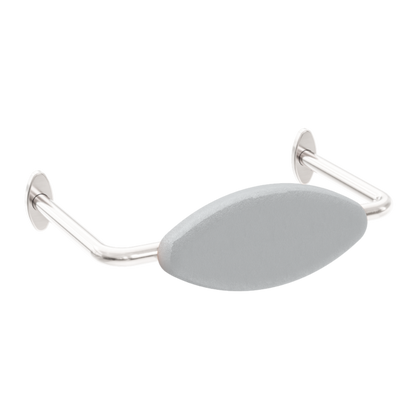 Calibre Mecca DDA Accessible Toilet Backrest Removable Brushed Nickel - NRCR0001BN