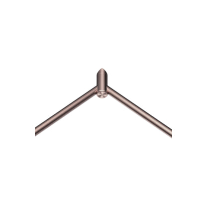 Calibre Mecca 32mm Grab Rail Make Your Own Corner Wrap Bracket Brushed Bronze (Available Early January) - NR5390431BZ