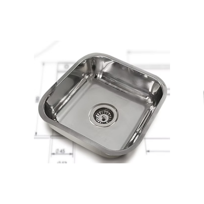 Care Kitchen Sink Single Bowl - With Heat Shield Pad - BEN-A832-425SB