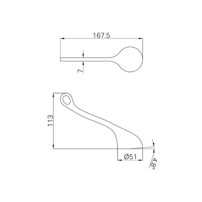 Classic Care Handle Only Chrome - NR503022CH