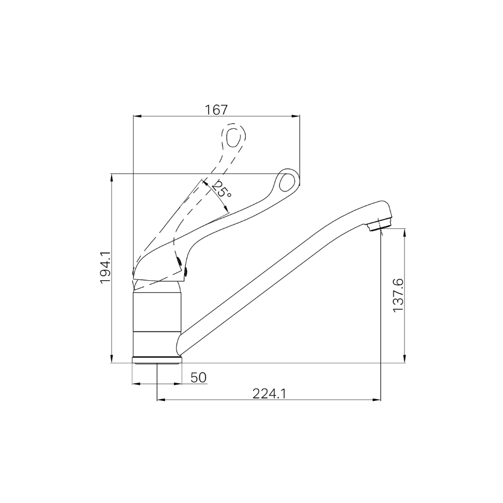 Classic Care Sink Mixer Chrome - NR110007dCH
