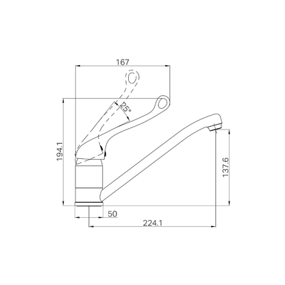 Classic Care Sink Mixer Chrome - NR110007dCH