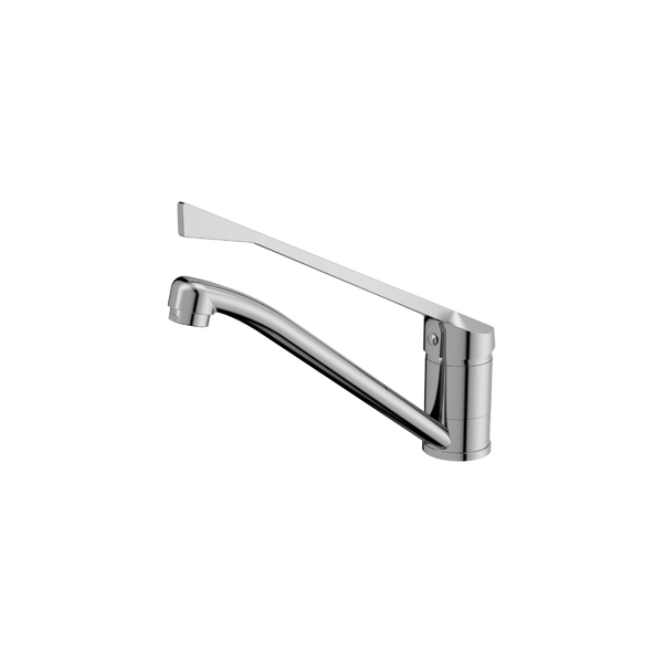 Extended lever basin mixers