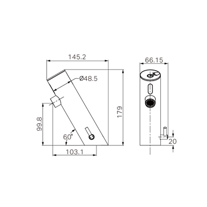 Commercial Sensor Mixer Brushed Nickel - NR406BN