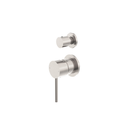 Dolce Shower Mixer With Diverter Separate Back Plate Brushed Nickel - NR250811EBN