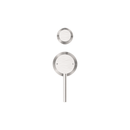 Dolce Shower Mixer With Diverter Separate Back Plate Brushed Nickel - NR250811EBN