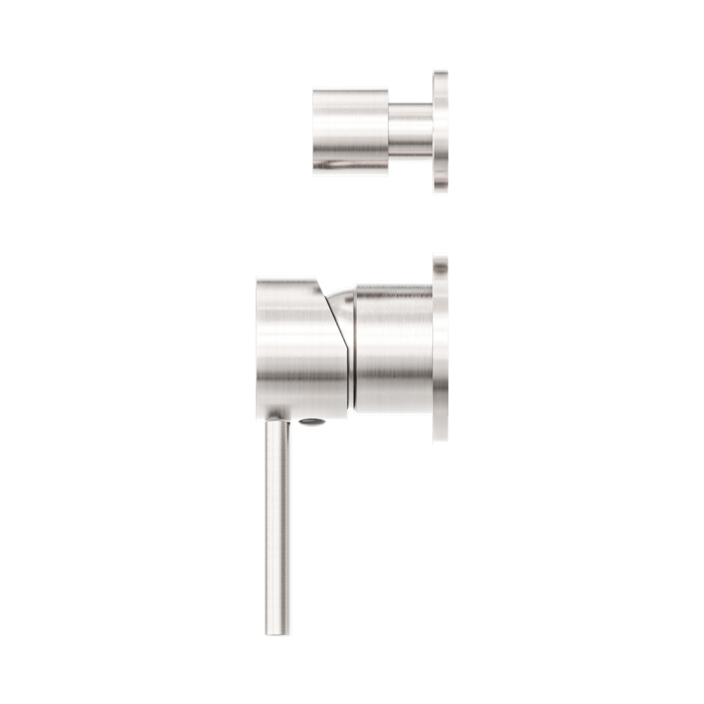 Dolce Shower Mixer With Divertor Separate Back Plate Brushed Nickel - NR250811EBN
