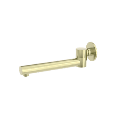 Dolce Wall Mounted Swivel Bath Spout Only Brushed Gold - NR202BG
