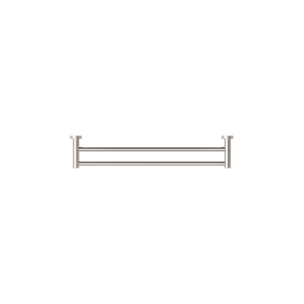 Dolce II Double Towel Rail 600mm Brushed Nickel - NR2024DBN