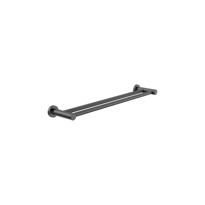 Dolce II Double Towel Rail 600mm Gun Metal - NR2024DGM