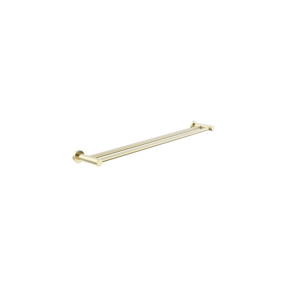 Dolce II Double Towel Rail 800mm Brushed Gold - NR2030DBG