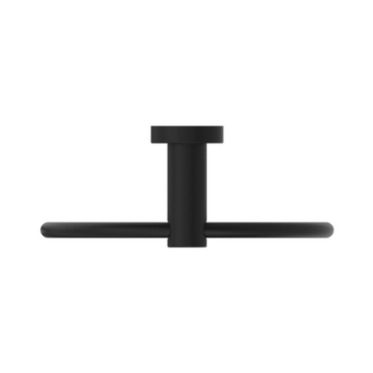 Dolce II Hand Towel Ring Matte Black - NR2080MB