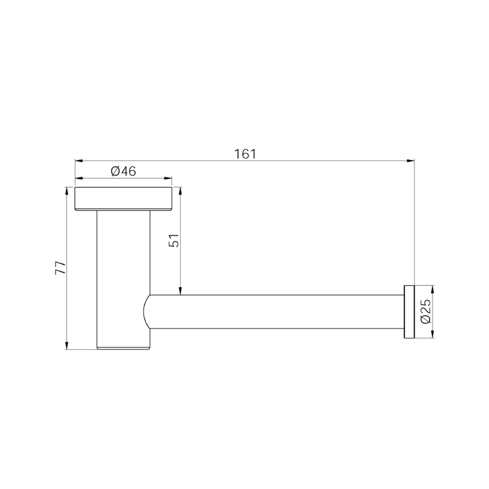 Dolce II Toilet Roll Holder Chrome - NR2086CH